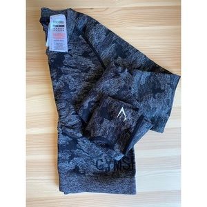 Gymshark camo seamless long sleeved crop